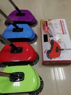 Magic Broom Dustpan machine Hand Push Sweeping Floor Machine Assorted color (4)