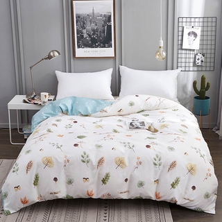 Printed cotton duvet Cover Quilt Blanket Comforter Case with Zipper