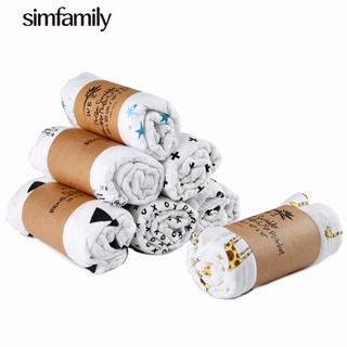 [simfamily]1Pc Muslin 100% Cotton Baby Swaddles Soft Newborn Blankets Baby Bath Towel Gauze Infant