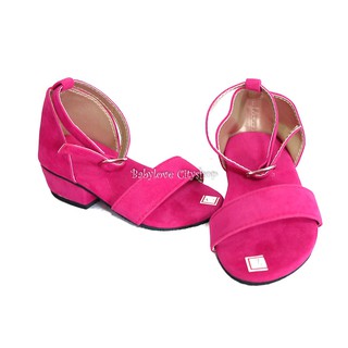 Gamusa Block Heels Pink Kids Shoes