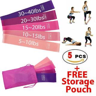 5pcs Yoga Resistance Band Loop Exercise Heavy Duty Workout Power Gym Fitness
