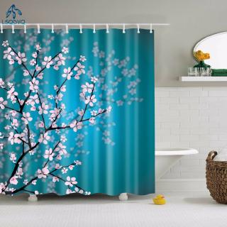 2020 Floral Bamboo Dandelion Maple Leaf Flower Fabric Waterproof Polyester Shower Curtains Bathroom Curtain Bath Accessory Printing