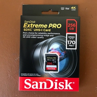 SanDisk Extreme PRO 256 GB SDXC UHS-I SD Memory Card 170MB/s FAST V30 4K UHD