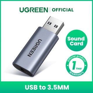 UGREEN 2-in-1 USB External Sound Card USB Audio Adapter