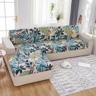 [Ready Stock]1/2/3/4 Seater Seat Cover Printed Color Elastic Half Pack Sofa Cushion Cover Stretch Sofa Slipcover (8)