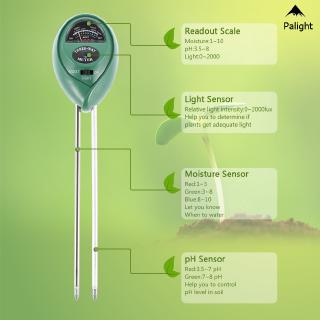 PA•【ready stock】 3 in1 Soil Tester Water PH Moisture Light Test Meter Kit For Garden Plant Flower (8)