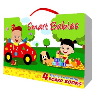 SMART BABIES-EARLY LEARNING BOARD BOOKS WITH CARRY CASE