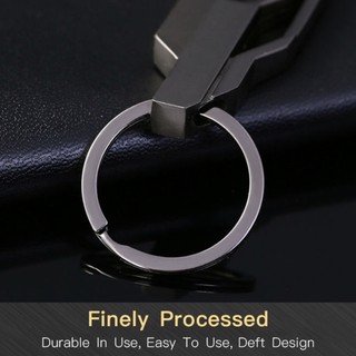 OM Car Metal Keychain (Black Gold) Fashion Men's Creative Alloy Metal Keyring Keychain Key Chain Ring Keyfob Gift (4)