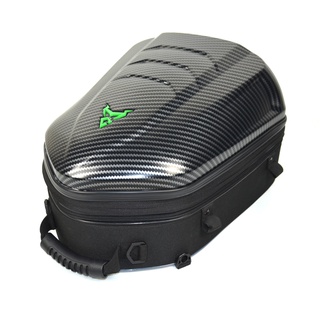 Hard Shell Motorcycle Tail Bag Waterproof Motorbike Rear Back Seat Bag Rider Moto Helmet Backpack Ba