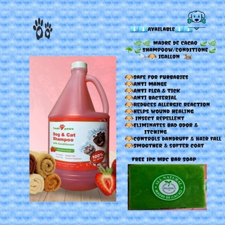 Madre de Cacao Shampoo w/conditioner with guava extract Strawberry Scent free soap 3.78 liters