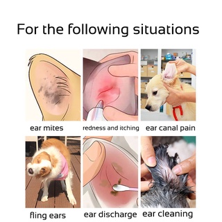 Cat Dog Ear Drops Infection Solution Treatment Cleaner Pet mites deodorant eardrops care detergent (3)