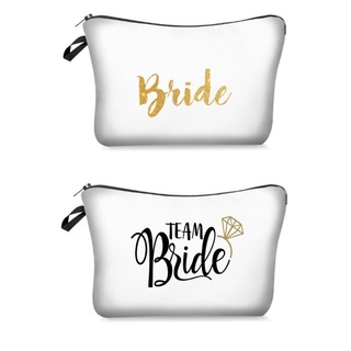 【wedding】1pcs team bride makeup gift bag bridesmaid wedding decoration hen party party bride shower