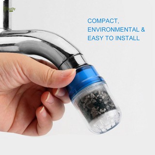 ♬JPH♬ Double Purifier Filter Head Water Purified Tap Bamboo Charcoal Home Tool