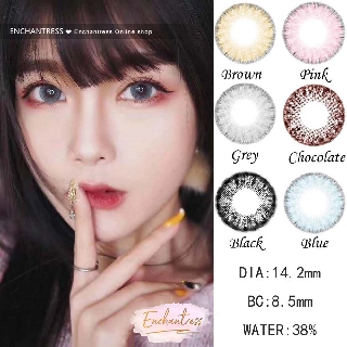 [Enchantress] 2pcs Natural Soft Colored Contact lens Yearly use 0.00【w/Freebies】【W/O Solution】 CM12