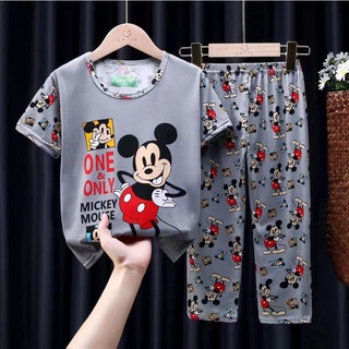 COD Kids Pajama Terno Cartoon Character Mickey Print
