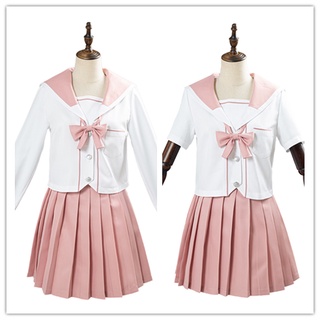 In Stock Pink JK Uniform Set Japanese Female Student School Uniform Cosplay Summer Skirt Suit Sailor Suit
