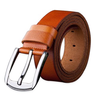 BOSTANTEN Men's Genuine Leather Belt Durable Pin Buckle