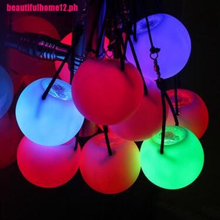 [beautifulhome]Pro LED Multi-Colored Glow POI Thrown Balls Light Up For Belly Dance Hand Props