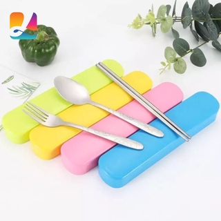 3 in 1 spoon fork and chopsticks set with organizer