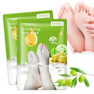 Foot bath6PCs=3Pair Peeling Foot Mask Exfoliating Scrub Pedicure Spa Socks Foot Peel Feet Care for H