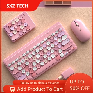 Original BOW K380 Macaron colorful pink wireless Bluetooth keyboard and mouse set 3 devices connection network compact mini portable applicable to universal typing dedicated non-chargeable keyboard combo