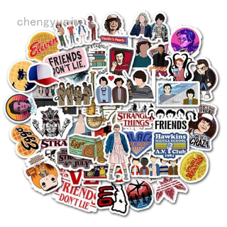 chengyusiw 50Pcs Friends/Stranger Things\/Breaking Bad\/The Walking Dead\/Riverdale Tv Show Sticker
