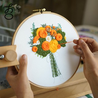 DIY Handcraft Flower Cross stitch Materials Instructions And Tutorial Suitable for beginners Home Decorations (2)