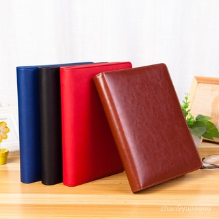 Business Office Loose Leaf Notebook 6 Holes Loose-Leaf Clip Creative Leather