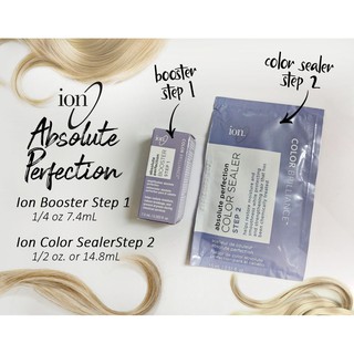 Ion Absolute Perfection Booster Step 1 / Color Sealer Step 2 - compare to Olaplex - ilovetodye
