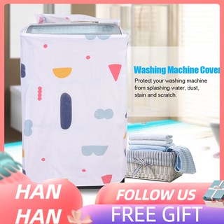 [Ready Stock] Waterproof Washing Machine Zipped Cover Dust Protection for Top / Front Load Washer Dryer
