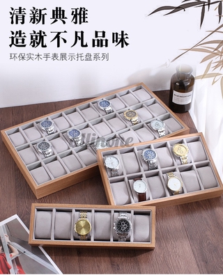 Grids 6/12/24/30 New Wooden Watch Display Box Jewelry Tray Organizer Storage Case HOT SALE