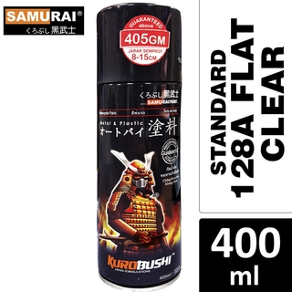 Samurai 128A FLAT CLEAR SAMURAI PAINT 400ML [Made in Malaysia]