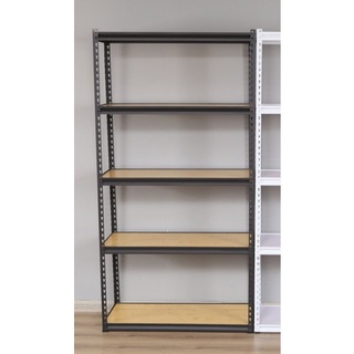 Boltless (BLACK/beech) 30*100*200cm 5 Layer Rack Book Shelf Kitchen Storage Office 30cm organizer
