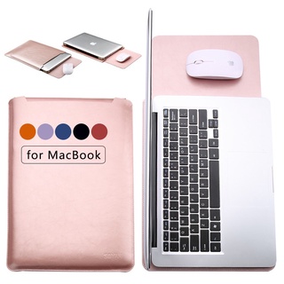 【spot goods】▬✉Leather Sleeve Case For MacBook Air 11.6 12 13.3 15.4 Inches Laptop Bag