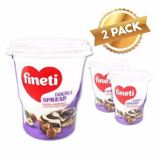 Fineti Hazelnut Double Spread 400g (Pack of 2)