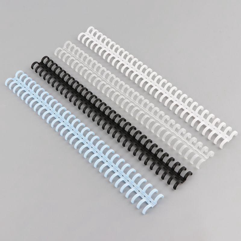 30 Holes Circles Ring Loose-leaf Paper Book Binding Plastic Binder Spiral A4 Notebook Supplies