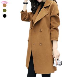 ♥FSM♥ Women Winter Warm Trench Woolen Long Slim Coat Outwear