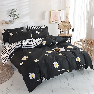 Chrysanthemum 3/4in1 Fashion Bedding Set Bedsheet Pillowcase Blanket Quilt Cover Set without any comforter (2)