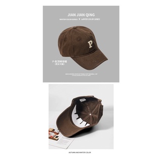 Brown hat men's and women's autumn and winter knitted hat woolen cap vintage brown baseball cap peaked cap camel beret (9)