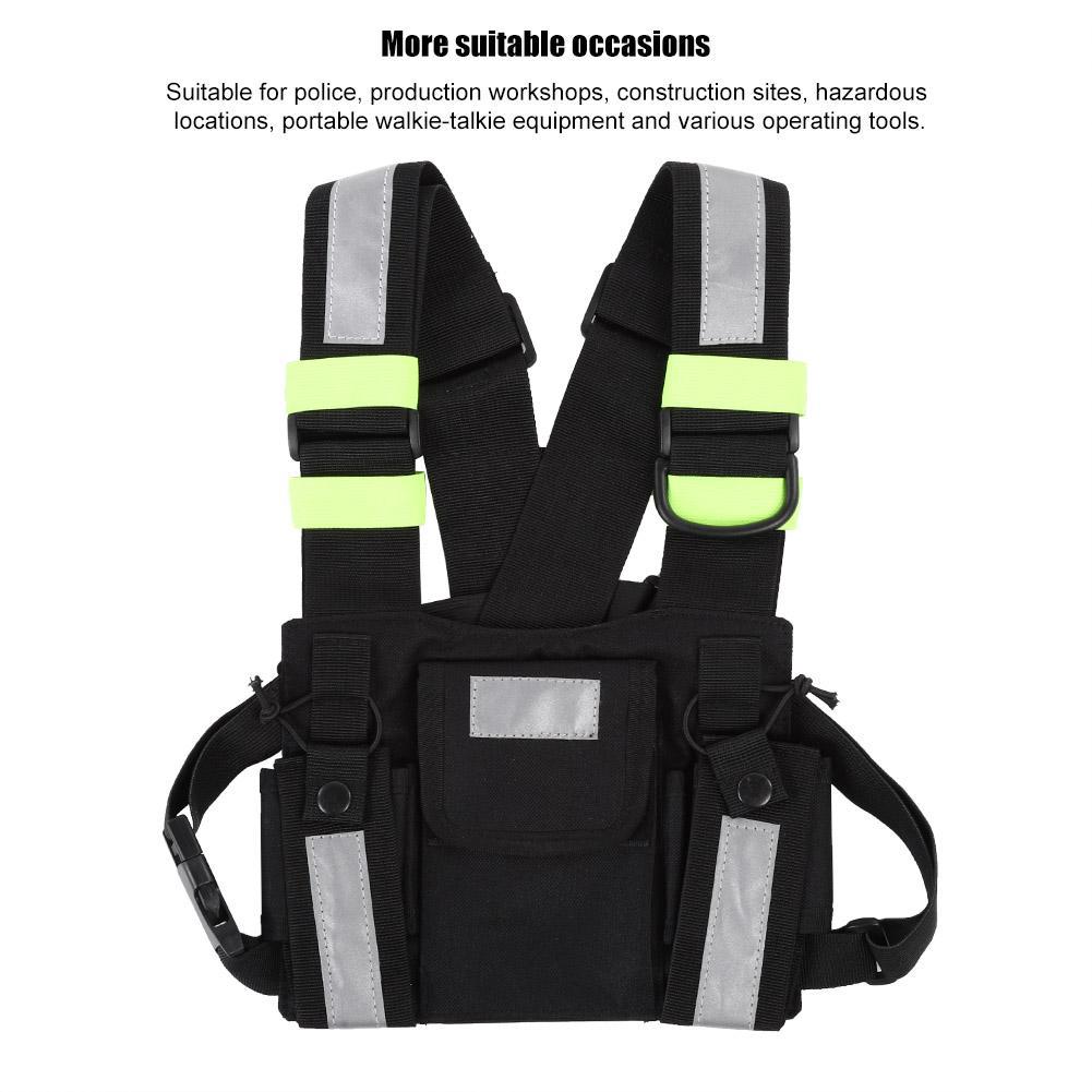 Chest Radio TYT Bag Vest Talkie Walkie Pack Yellow Front For Reflective Harness∧