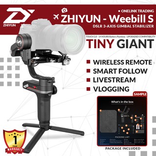 Zhiyun Weebill S 3-Axis Handheld Gimbal Stabilizer Tiny Body for Smartphones Mirrorless Camera