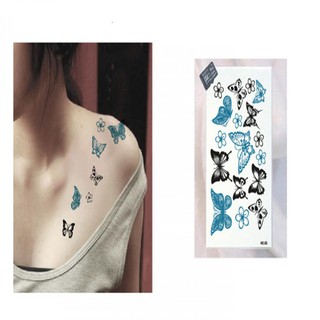 Girls Body Temporary Butterfly DIY Tattoo Sticker Waterproof