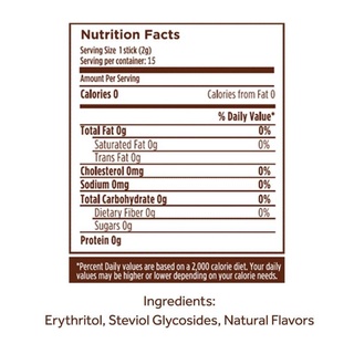 Naturals Stevia Zero Calorie Sweetener (2 Packs x 15 Sticks)