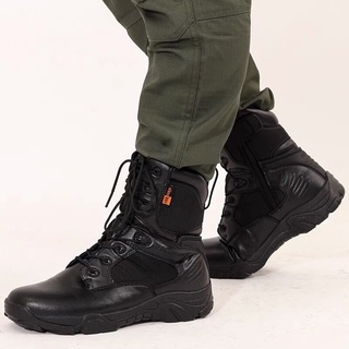 Men's Tactical Combat Boots High Cut Shoes Heavy Duty Hiking Trekking Outdoor Shoes (2)