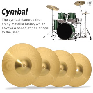 ☞ Brass Crash Cymbal Drum Instrument Cymbals Practical Alloy Cymbal for Percussion Instruments Players Beginners