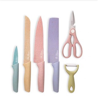 New Stainless Steel Pastel Kitchenware Set Colors Knife Set
