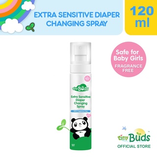 ✁☾™Tiny Buds Extra Sensitive Diaper Changing Spray (120ml) (1)