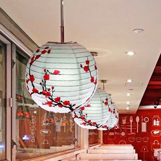 Chinese Plum Blossom Paper Lantern Lamp Shade Oriental decro (1)