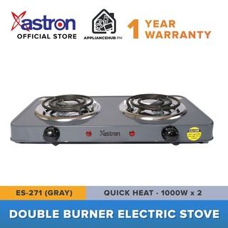 air fryer water cooler drinking fountain❖♧Astron ES-271 Double Burner Portable Electric Stove (Gray