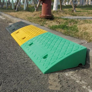 sanmubo.ph*Auto Car Threshold Ramp Plastic Portable Curb Ramp with Textured Surface for 6-8CM Height Steps